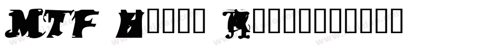 MTF Hello Again字体转换